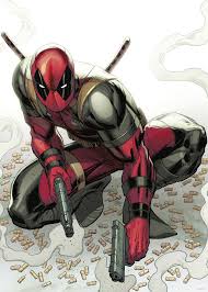 image of deadpool crouching