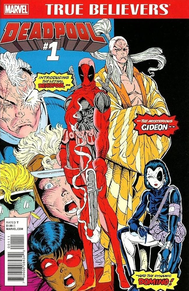 Photo of the first Deadpool comic.