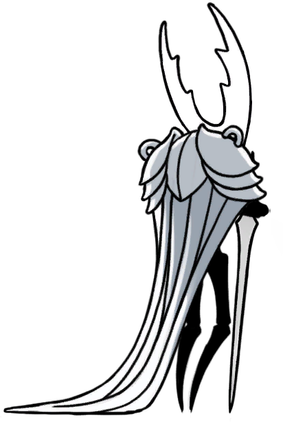 A picture of the Hollow Knight before infected