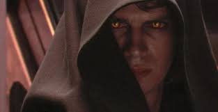 A picture of Anakin Skywalker before he got the suit, being Vader still