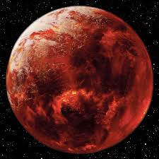 A picture of the planet Mustafar