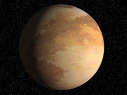 A picture of the planet Tatooine