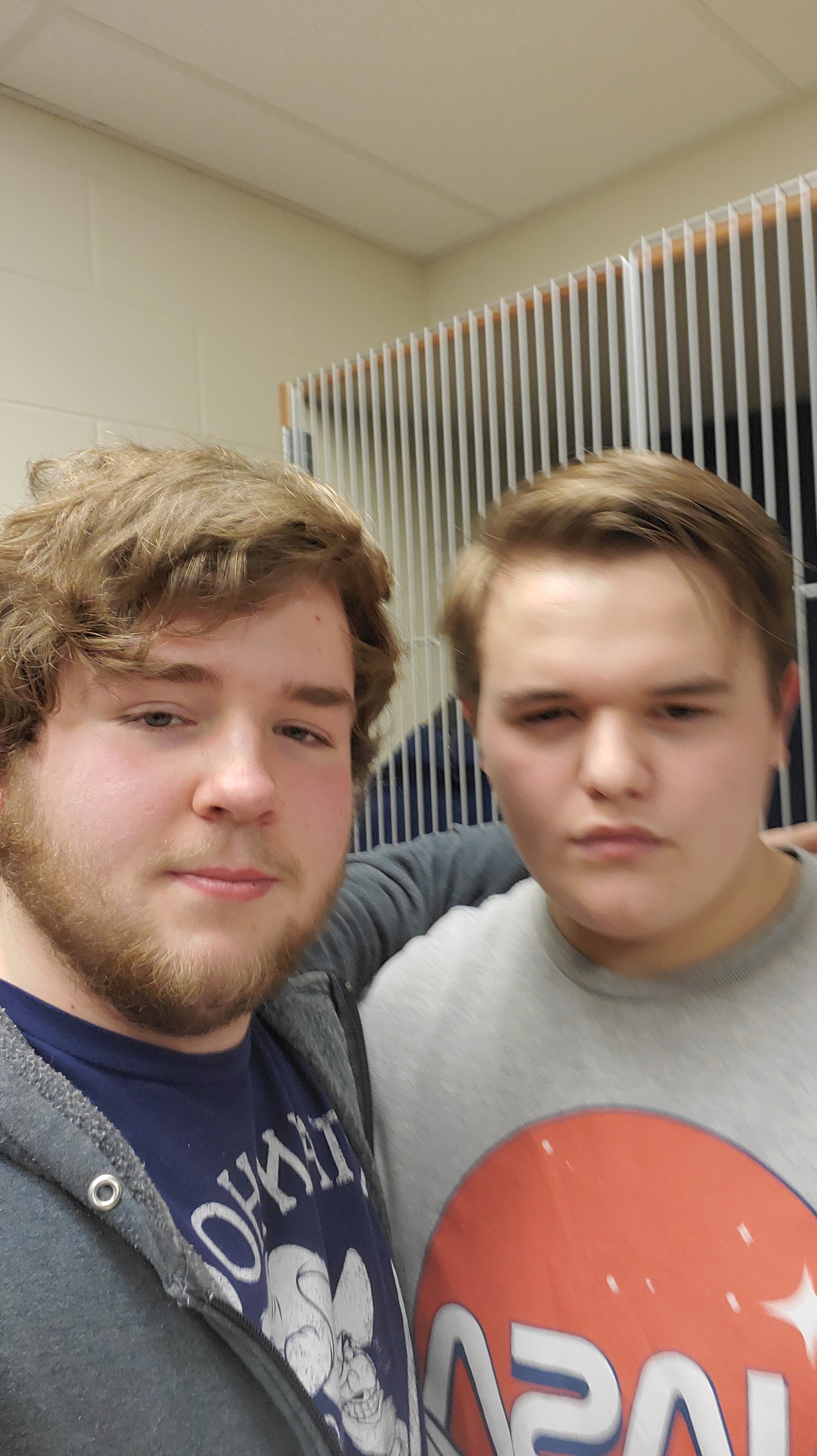 a picture of Joshua Cole and his friend kane