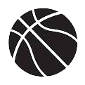 simple drawing of basketball
